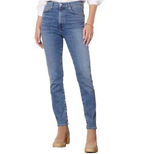 Citizens of Humanity Olivia Long High Rise Slim Premium Vintage Distressed Sz 25